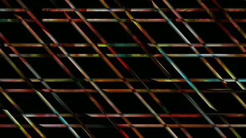 Digital Art, abstract colorful objects Video stock 137608995