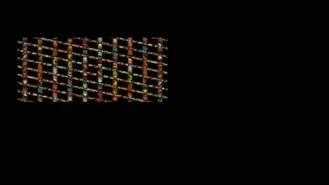 Digital Art, abstract colorful objects Video stock 137609268