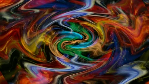 Digital Art, abstract colorful objects Video stock 137609476