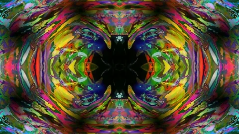 Digital Art, abstract colorful objects Stock Footage 137610538