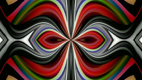 Digital Art, abstract colorful objects Stock Footage 138051341