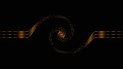 Digital Art, abstract colorful objects Stock Footage 138052068