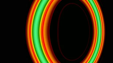 Digital Art, abstract colorful objects Stock Footage 138052446