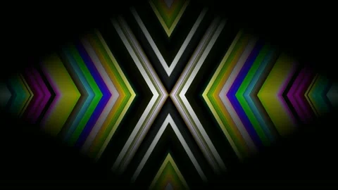 Digital Art, abstract colorful objects Stock Footage 138052694