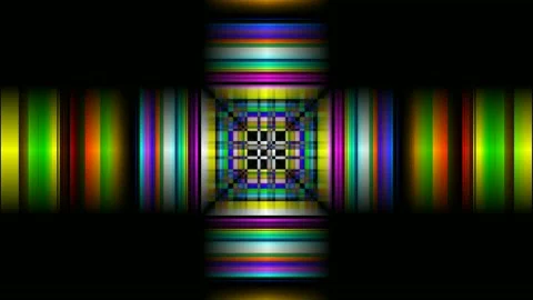 Digital Art, abstract colorful objects Stock Footage 138052778