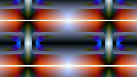 Digital Art, abstract colorful objects Stock Footage 138054805