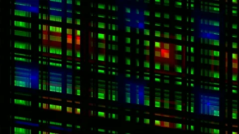 Digital Art, abstract colorful objects 스톡 동영상 138535037