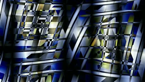 Digital Art, abstract colorful objects 스톡 동영상 138535276