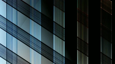 Digital Art, abstract colorful objects Stock Footage 138535420