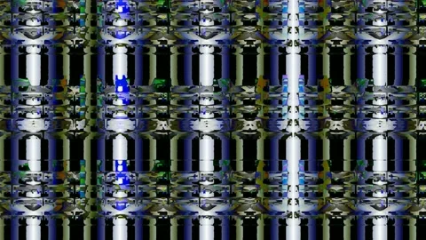 Digital Art, abstract colorful objects Stock Footage 139403659