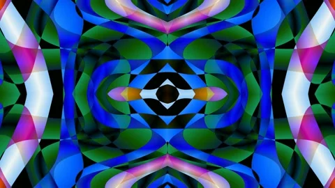 Digital Art, abstract colorful objects Stock Footage 139403736