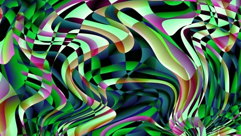 Digital Art, abstract colorful objects Stock Footage 139404186