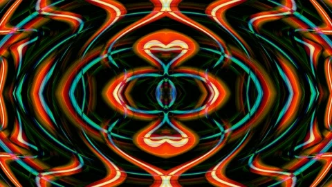 Digital Art, abstract colorful objects Stock Footage 139962694