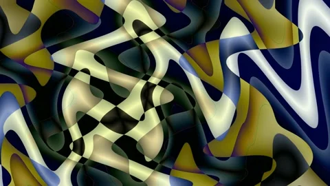 Digital Art, abstract colorful objects Stock Footage 139963086