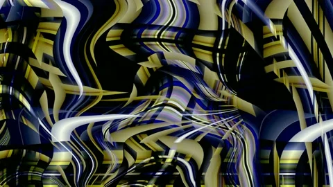 Digital Art, abstract colorful objects Stock Footage 140122274