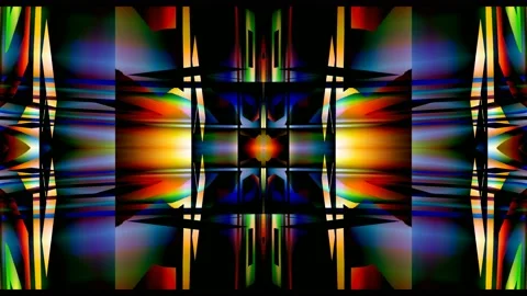 Digital Art, abstract colorful objects Stock Footage 140448497