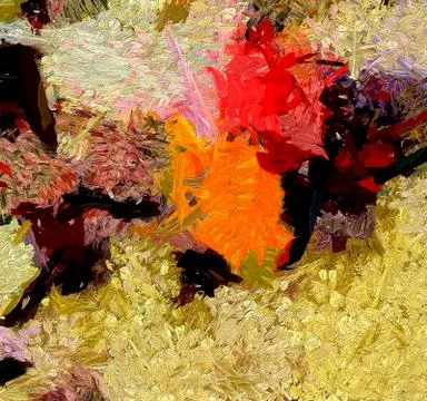 Digital art abstract pattern. Hand drawing modern style art print. Futuristic Stock Illustration