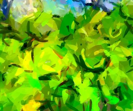 Digital art abstract pattern. Hand drawing modern style art print. Futuristic Stock Illustration