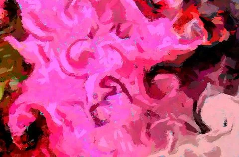 Digital art abstract pattern. Hand drawing modern style art print. Futuristic Stock Illustration