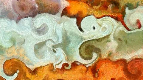 Digital art abstract pattern. Hand drawing modern style art print. Futuristic Stock Illustration