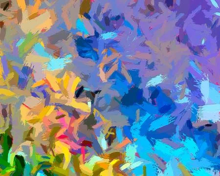 Digital art abstract pattern. Hand drawing modern style art print. Futuristic Stock Illustration