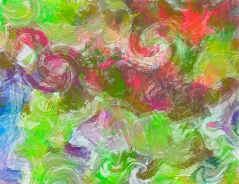 Digital art abstract pattern. Hand drawing modern style art print. Futuristic Stock Illustration