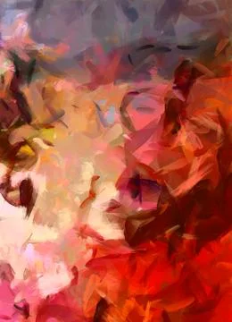 Digital art abstract pattern. Hand drawing modern style art print. Futuristic Stock Illustration