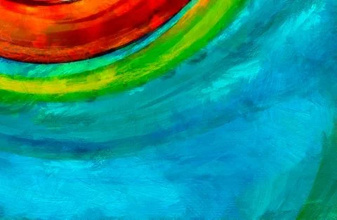 Digital art abstract pattern. Hand drawing modern style art print. Futuristic Stock Illustration