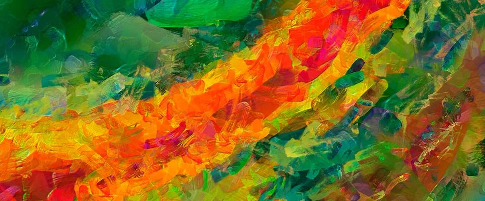 Digital art abstract pattern. Hand drawing modern style art print. Futuristic Stock Illustration