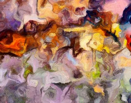 Digital art abstract pattern. Hand drawing modern style art print. Futuristic Stock Illustration