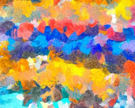 Digital art abstract pattern. Hand drawing modern style art print. Futuristic Stock Illustration