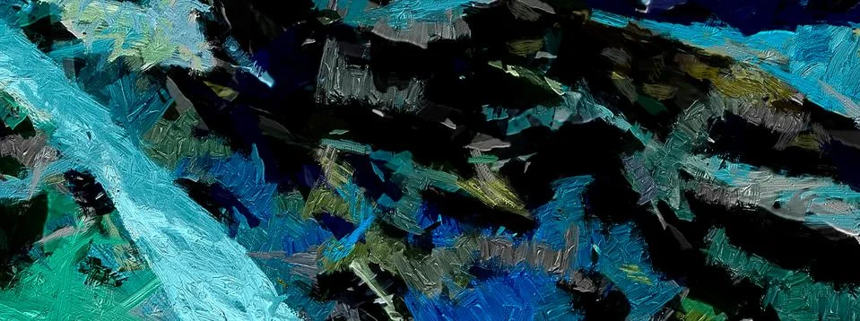 Digital art abstract pattern. Hand drawing modern style art print. Futuristic Stock Illustration