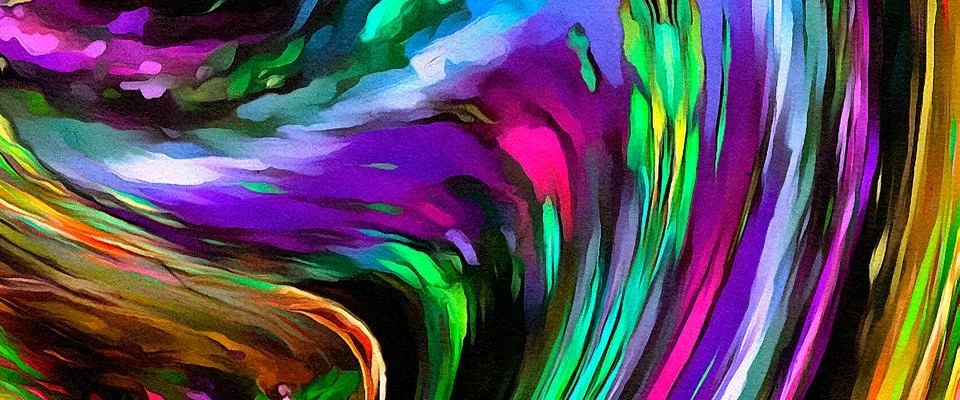 Digital art abstract pattern. Hand drawing modern style art print. Futuristic Stock Illustration