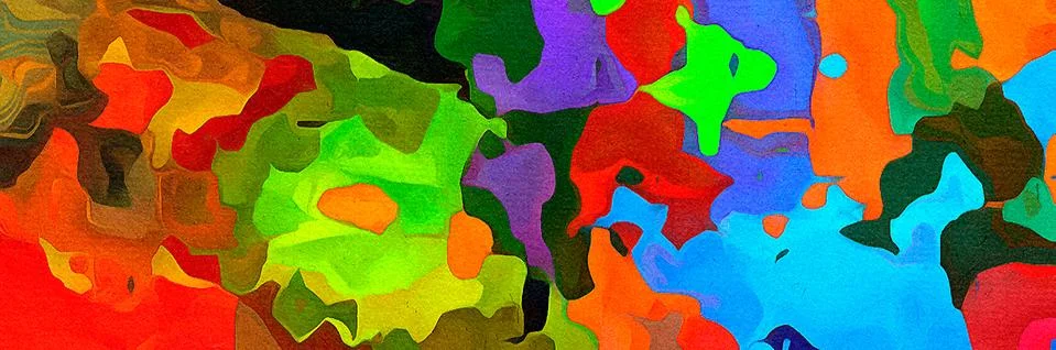 Digital art abstract pattern. Hand drawing modern style art print. Futuristic Stock Illustration