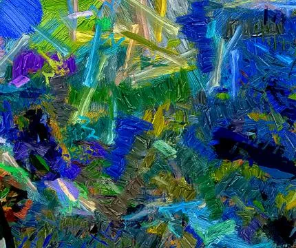 Digital art abstract pattern. Hand drawing modern style art print. Futuristic Stock Illustration