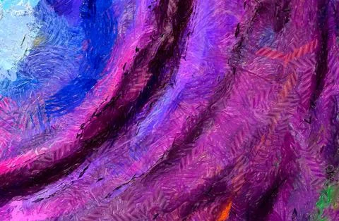 Digital art abstract pattern. Hand drawing modern style art print. Futuristic Stock Illustration