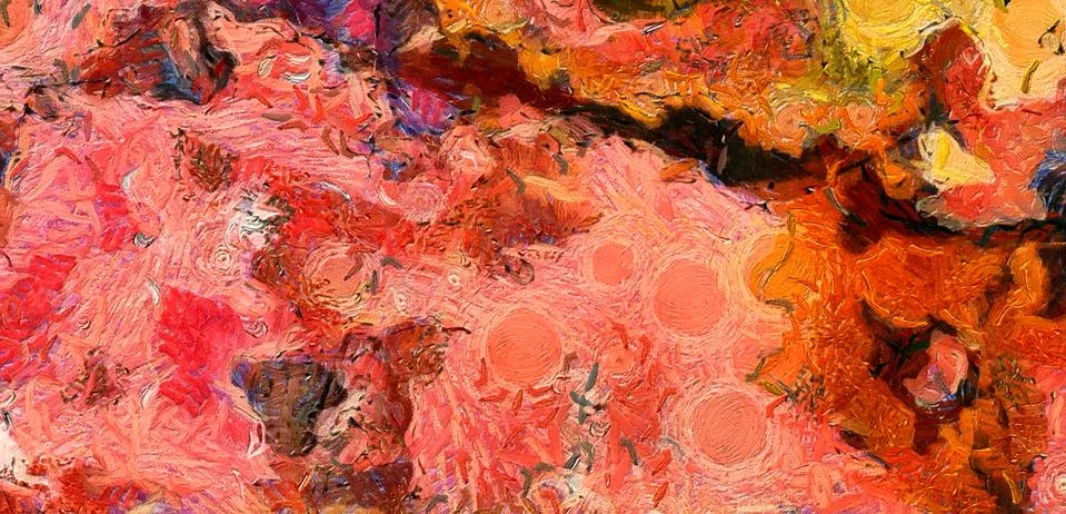 Digital art abstract pattern. Hand drawing modern style art print. Futuristic Stock Illustration