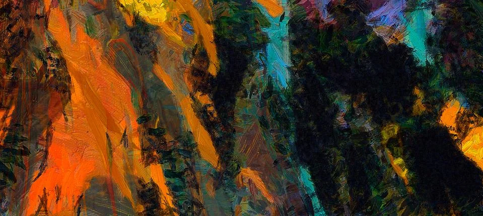 Digital art abstract pattern. Hand drawing modern style art print. Futuristic Stock Illustration