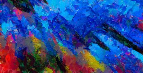 Digital art abstract pattern. Hand drawing modern style art print. Futuristic Stock Illustration