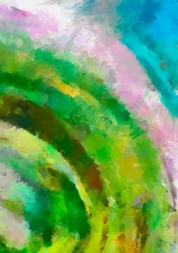 Digital art abstract pattern. Hand drawing modern style art print. Futuristic Stock Illustration