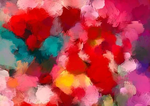 Digital art abstract pattern. Hand drawing modern style art print. Futuristic Stock Illustration