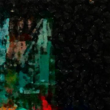 Digital art abstract pattern. Hand drawing modern style art print. Futuristic Stock Illustration