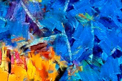 Digital art abstract pattern. Hand drawing modern style art print. Futuristic Stock Illustration