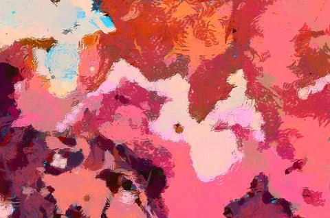 Digital art abstract pattern. Hand drawing modern style art print. Futuristic Stock Illustration