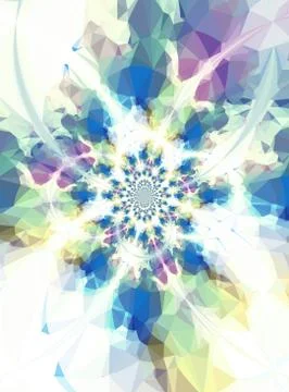 Digital art abstract pattern. Hand drawing modern style art print. Futuristic Illustrazione stock