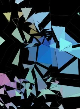 Digital art abstract pattern. Hand drawing modern style art print. Futuristic Stock Illustration