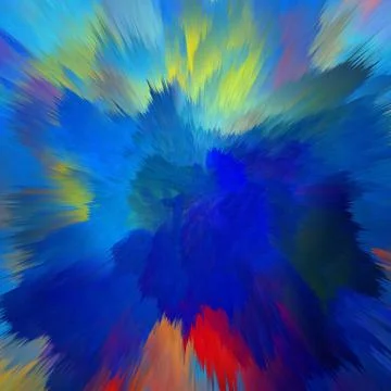 Digital art abstract pattern. Hand drawing modern style art print. Futuristic Stock Illustration