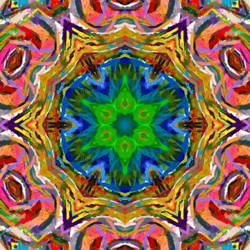 Digital art abstract pattern. Hand drawing modern style art print. Futuristic 스톡 일러스트