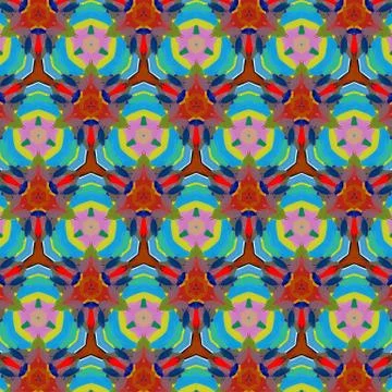Digital art abstract pattern. Hand drawing modern style art print. Futuristic Illustrazione stock