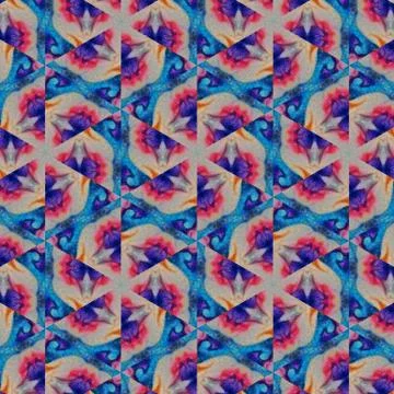 Digital art abstract pattern. Hand drawing modern style art print. Futuristic Illustrazione stock